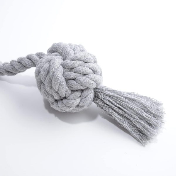 2 Pack Rustic Curtain Tiebacks - Outdoor Curtain Drapery Holdbacks Holders - Hand Knitting Cotton Rope Drape Tie Backs for Sheer and Blackout Curtain(Set of 2, Grey) - Image 6