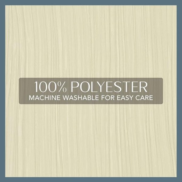 Elrene Home Fashions Athena Faux Crushed-Silk Window Curtain Panel and Valance Set, 52"x95" (2 Panels) & 1 Valance, Ivory - Image 6
